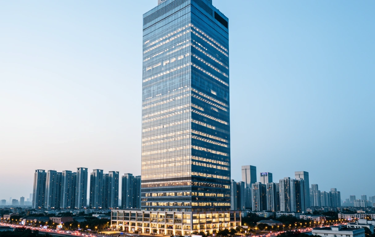 Shenzhen business district skyscraper